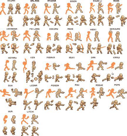fighting game character template.